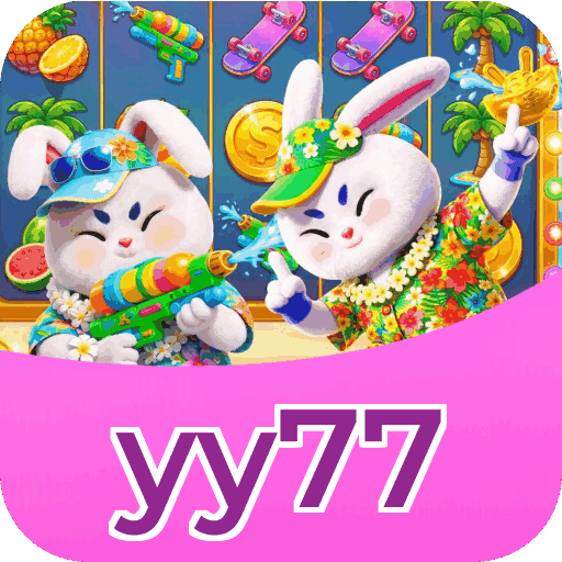 Interface do aplicativo yy77 mostrando jogos disponíveis no iOS e Android